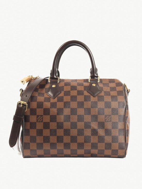 Louis Vuitton Speedy Bandouliere NM 25 Damier Ebene Canvas Handbag - Picture 1 of 13